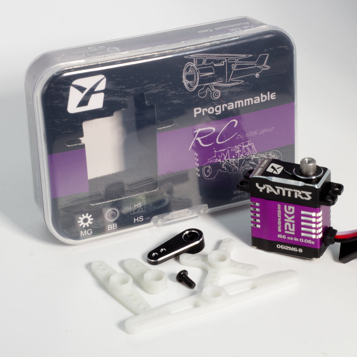 YANTRS 12kg high-speed high-torque Brushless servo mini servo 1:24rc car rc servo