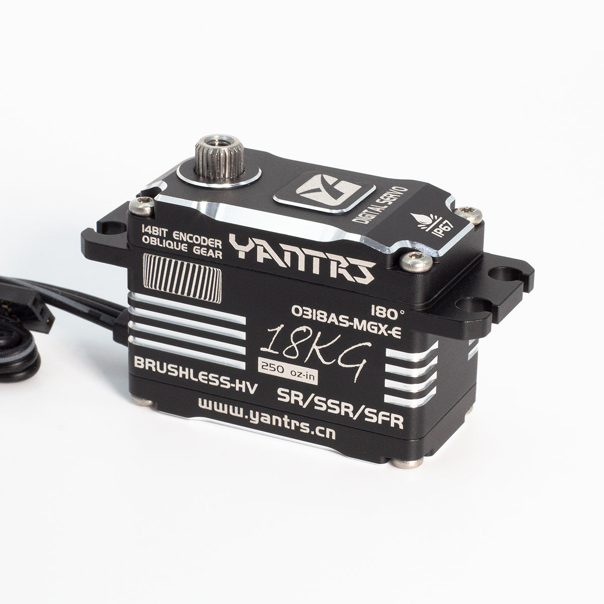 YANTRS Helical 0.03s/18kg Low profile rc servo All metal waterproof brushless servo