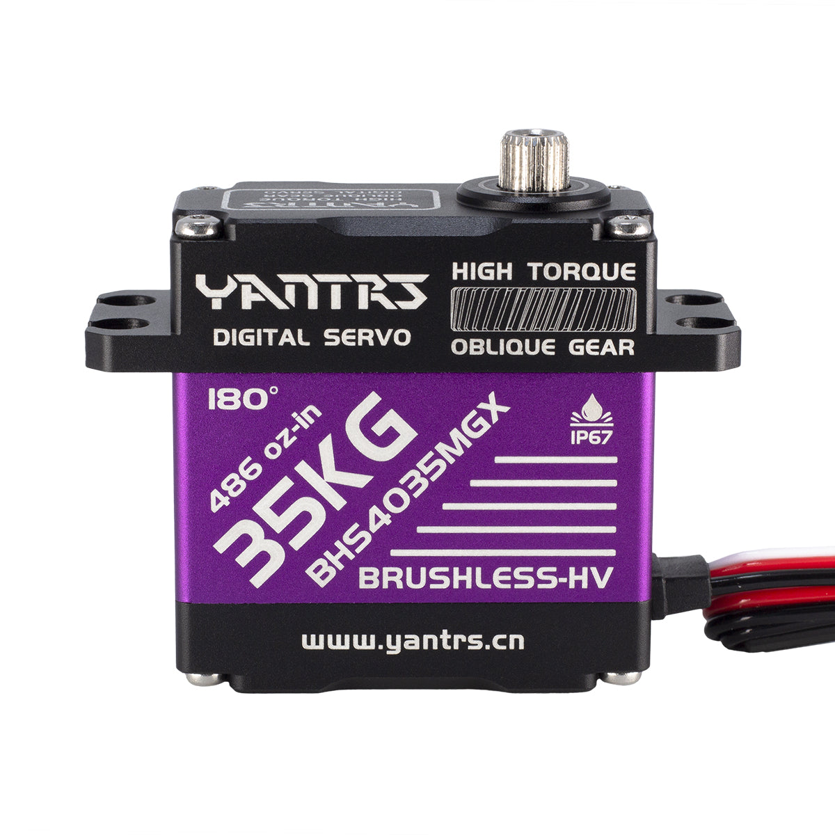 YANTRS Waterproof Servo 35Kg High Speed servo Pro Metal Gear Digital Servo RC Baja Servo For 1/8 1/10 Scale RC Cars (Control Angle 360°)