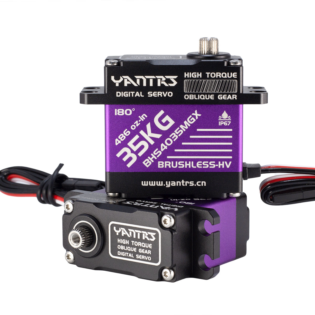 YANTRS Waterproof Servo 35Kg High Speed servo Pro Metal Gear Digital Servo RC Baja Servo For 1/8 1/10 Scale RC Cars (Control Angle 180°)