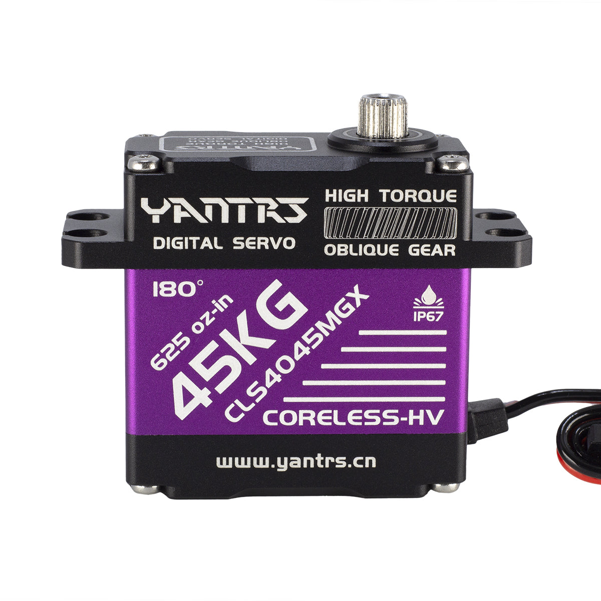 yantrs 45kg high Torque Coreless Motor servo Metal Gear Digital and Stainless Steel Gear servo arduino servo for Robotic DIY,RC car (Control Angle 180°)